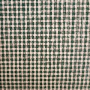 Green and White Gingham Seersucker. Price Per Yard.